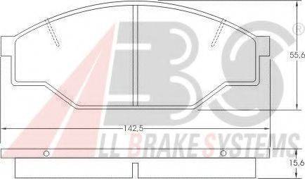 A.B.S. 36603 Комплект тормозных колодок, дисковый тормоз