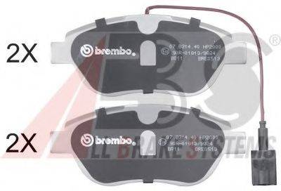 Комплект тормозных колодок, дисковый тормоз A.B.S. 37282S