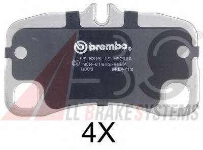 A.B.S. 37726S Комплект тормозных колодок, дисковый тормоз