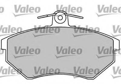 Комплект тормозных колодок, дисковый тормоз VALEO 597455