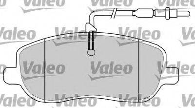 Комплект тормозных колодок, дисковый тормоз VALEO 597539