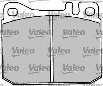 Комплект тормозных колодок, дисковый тормоз VALEO 597010