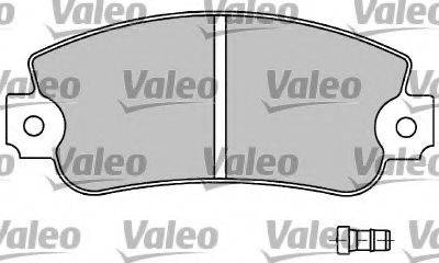 Комплект тормозных колодок, дисковый тормоз VALEO 597104