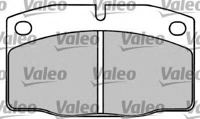 Комплект тормозных колодок, дисковый тормоз VALEO 597008