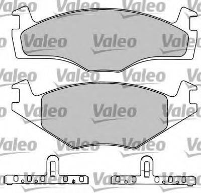 Комплект тормозных колодок, дисковый тормоз VALEO 597044