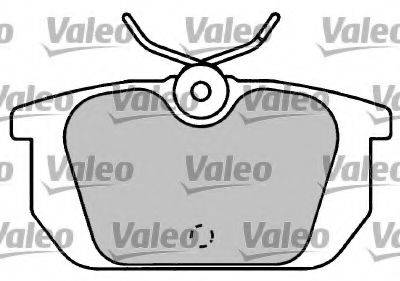 Комплект тормозных колодок, дисковый тормоз VALEO 597048