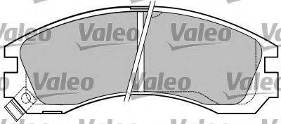Комплект тормозных колодок, дисковый тормоз VALEO 597179