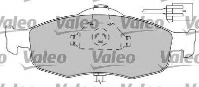 Комплект тормозных колодок, дисковый тормоз VALEO 597169