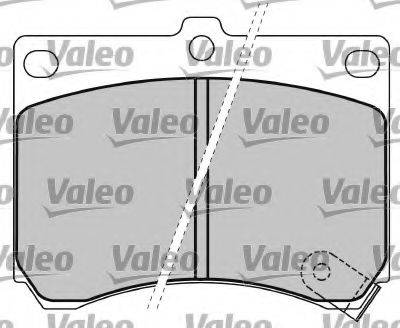 VALEO 597417 Комплект тормозных колодок, дисковый тормоз