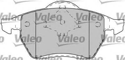 Комплект тормозных колодок, дисковый тормоз VALEO 597260
