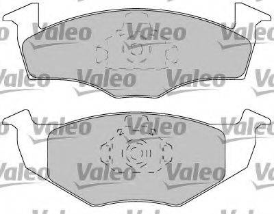 Комплект тормозных колодок, дисковый тормоз VALEO 597220