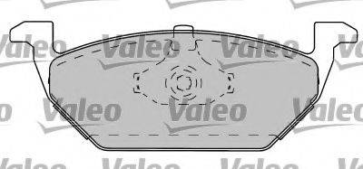 Комплект тормозных колодок, дисковый тормоз VALEO 597282