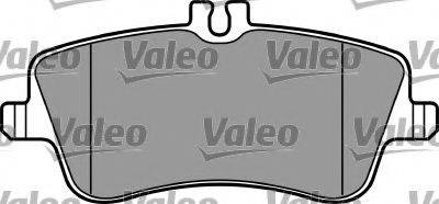 Комплект тормозных колодок, дисковый тормоз VALEO 597333