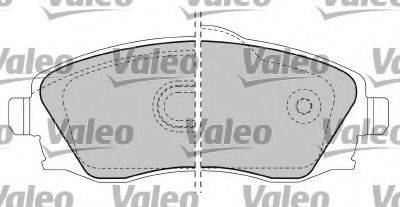 Комплект тормозных колодок, дисковый тормоз VALEO 597332