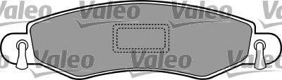 Комплект тормозных колодок, дисковый тормоз VALEO 597336