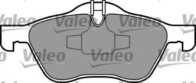 Комплект тормозных колодок, дисковый тормоз VALEO 597382