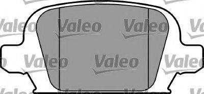 Комплект тормозных колодок, дисковый тормоз VALEO 597350