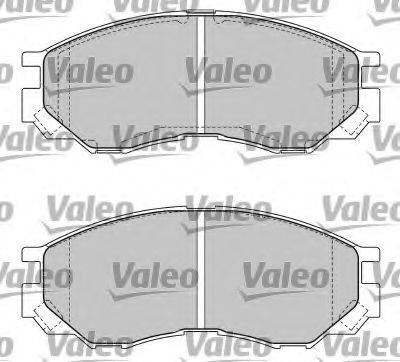 Комплект тормозных колодок, дисковый тормоз VALEO 597476