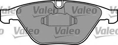 Комплект тормозных колодок, дисковый тормоз VALEO 597399