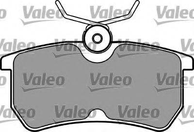 Комплект тормозных колодок, дисковый тормоз VALEO 597281