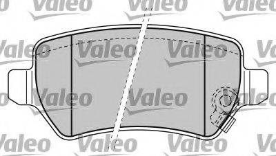 Комплект тормозных колодок, дисковый тормоз VALEO 597385