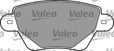 Комплект тормозных колодок, дисковый тормоз VALEO 597339