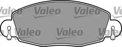 Комплект тормозных колодок, дисковый тормоз VALEO 597318