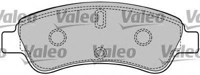 Комплект тормозных колодок, дисковый тормоз VALEO 597356