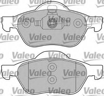 Комплект тормозных колодок, дисковый тормоз VALEO 597353