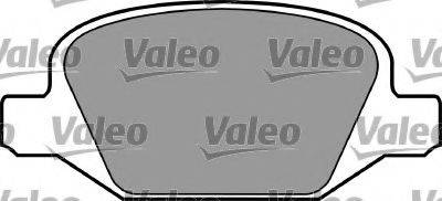 Комплект тормозных колодок, дисковый тормоз VALEO 597379
