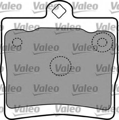 VALEO 597337 Комплект тормозных колодок, дисковый тормоз