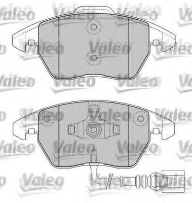 VALEO 597297 Комплект тормозных колодок, дисковый тормоз
