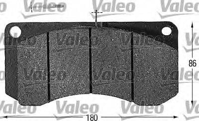 Комплект тормозных колодок, дисковый тормоз VALEO 541600