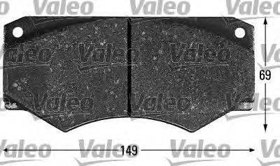VALEO 540731 Комплект тормозных колодок, дисковый тормоз
