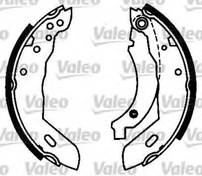 VALEO 554673 Комплект тормозных колодок