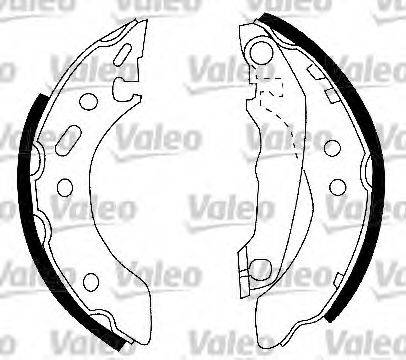 VALEO 554750 Комплект тормозных колодок