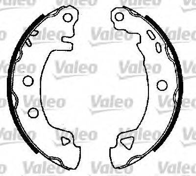 Комплект тормозных колодок VALEO 553817