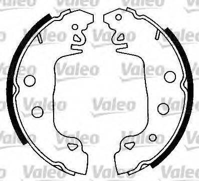 Комплект тормозных колодок VALEO 554635