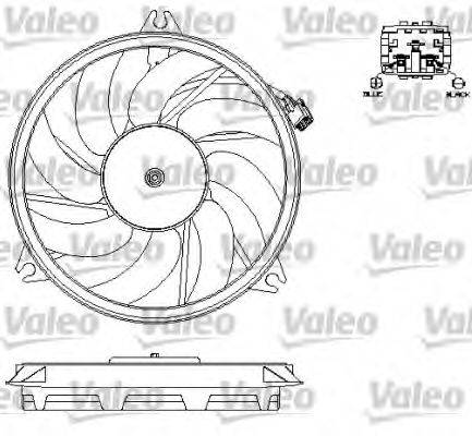 Вентилятор, охлаждение двигателя VALEO 696073
