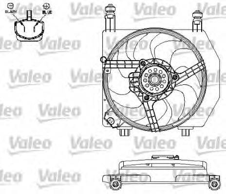 VALEO 696158 Электродвигатель, вентилятор радиатора