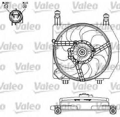 VALEO 696159 Электродвигатель, вентилятор радиатора