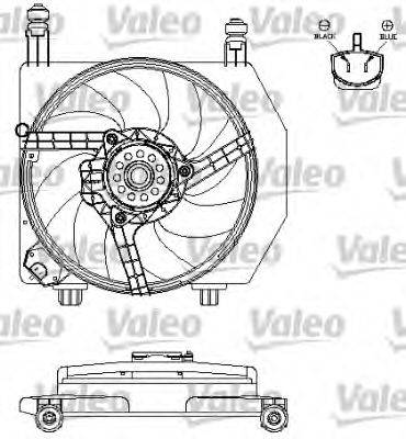VALEO 696160 Электродвигатель, вентилятор радиатора