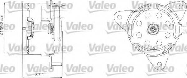 Электродвигатель, вентилятор радиатора VALEO 698303