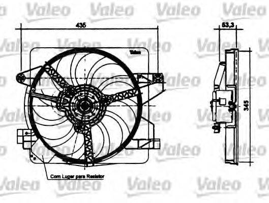 Электродвигатель, вентилятор радиатора VALEO 698494