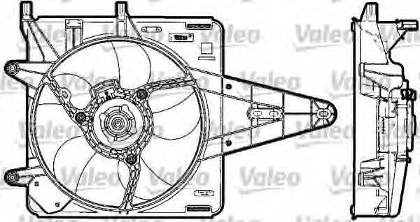 VALEO 698517 Электродвигатель, вентилятор радиатора