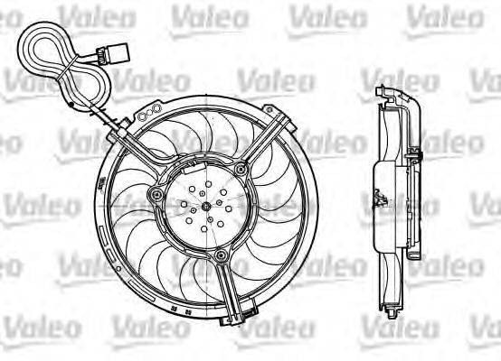 Вентилятор, охлаждение двигателя VALEO 698658