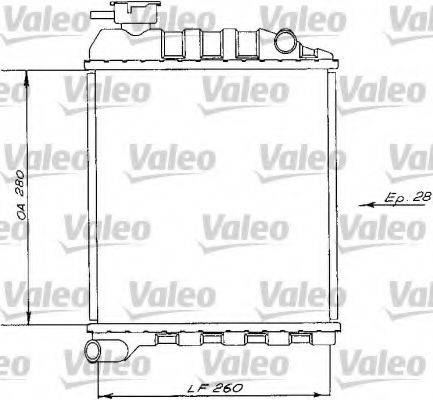 VALEO 730172 Радиатор, охлаждение двигателя