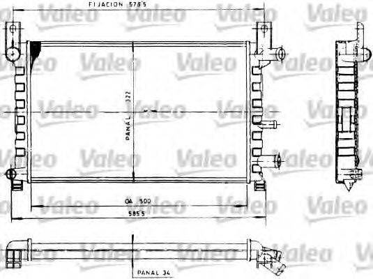 VALEO 730483 Радиатор, охлаждение двигателя