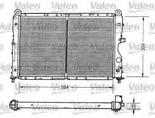 Радиатор, охлаждение двигателя VALEO 731159