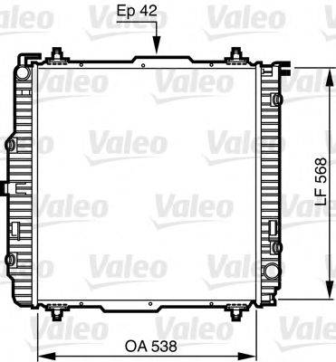 Радиатор, охлаждение двигателя VALEO 732459